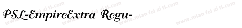 PSL-EmpireExtra Regu字体转换